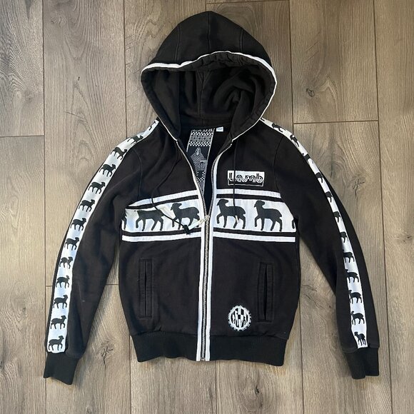 L.A.M.B. Tops - L.A.M.B. Women Fall 2008 Collection Black White Hoodie Gwen Stefani Size Small